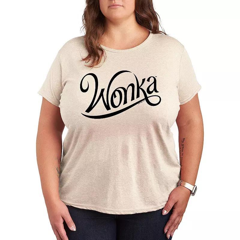 Plus Wonka Logo Graphic Tee, Womens Product Image