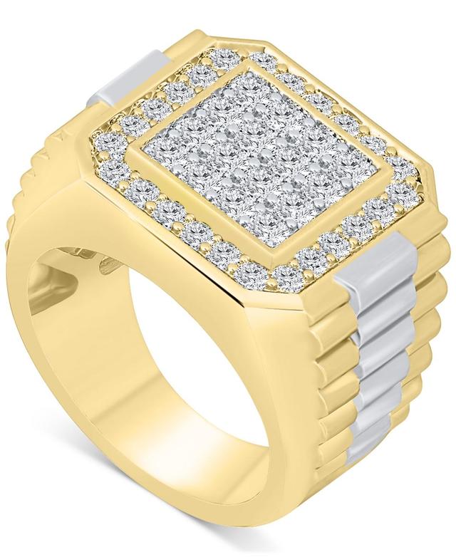 Mens Diamond Cluster Ring (2 ct. t.w.) in 10k Gold Product Image