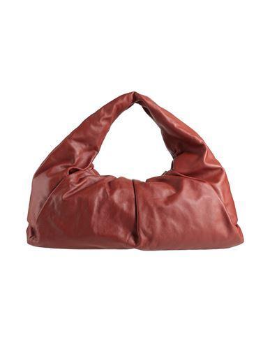 Maxi Shoulder Pouch Bag In Red Product Image