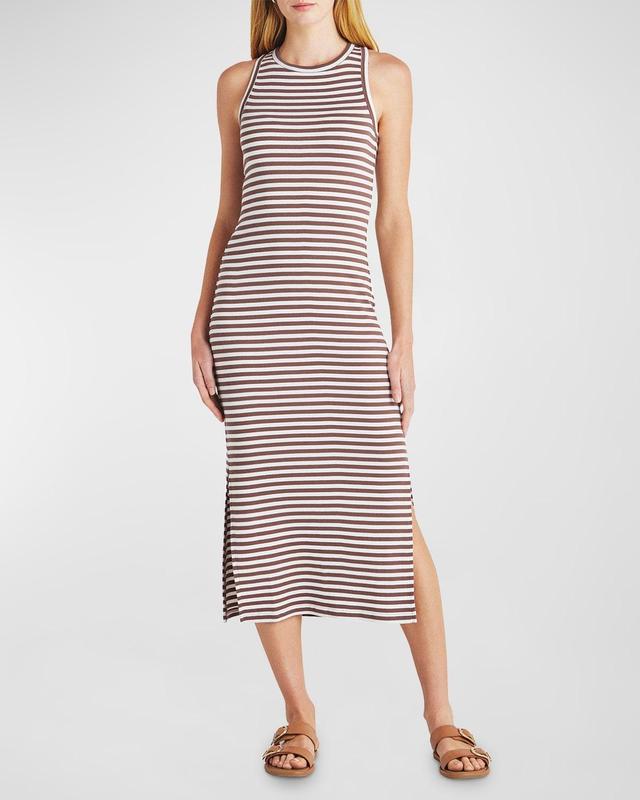 Benson Sleeveless Stripe Midi Dress Product Image