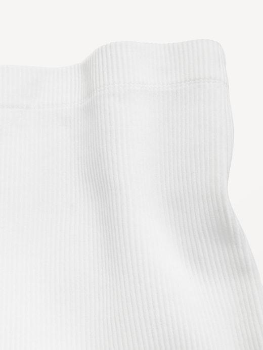 Mid-Rise Seamless Ribbed Boyshort Underwear Product Image