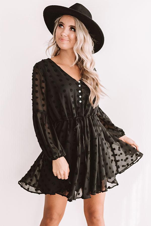 Dreaming Of Paris Shift Dress In Black Product Image