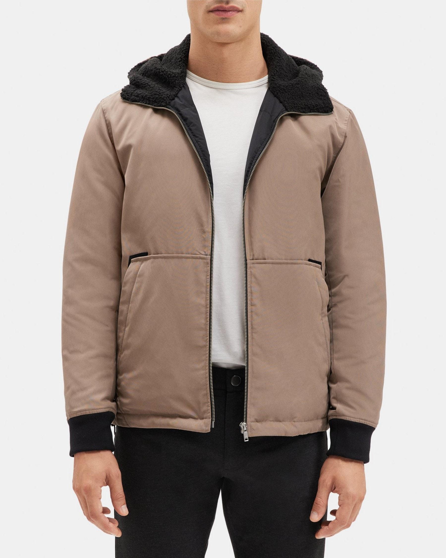 Hooded Puffer Jacket in Polyester Product Image