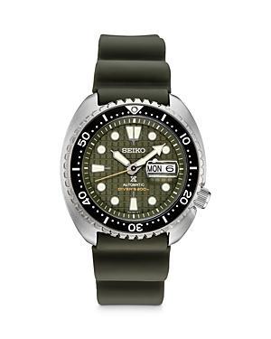 Seiko Mens Automatic Prospex Diver Black Silicone Strap Watch 45mm Product Image