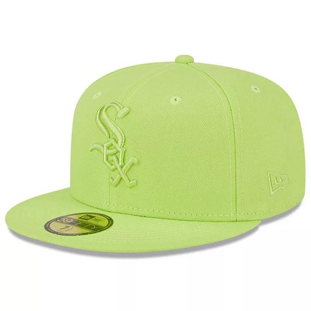 Mens New Era Neon Green Chicago White Sox 2023 Spring Color Basic 59FIFTY Fitted Hat Product Image