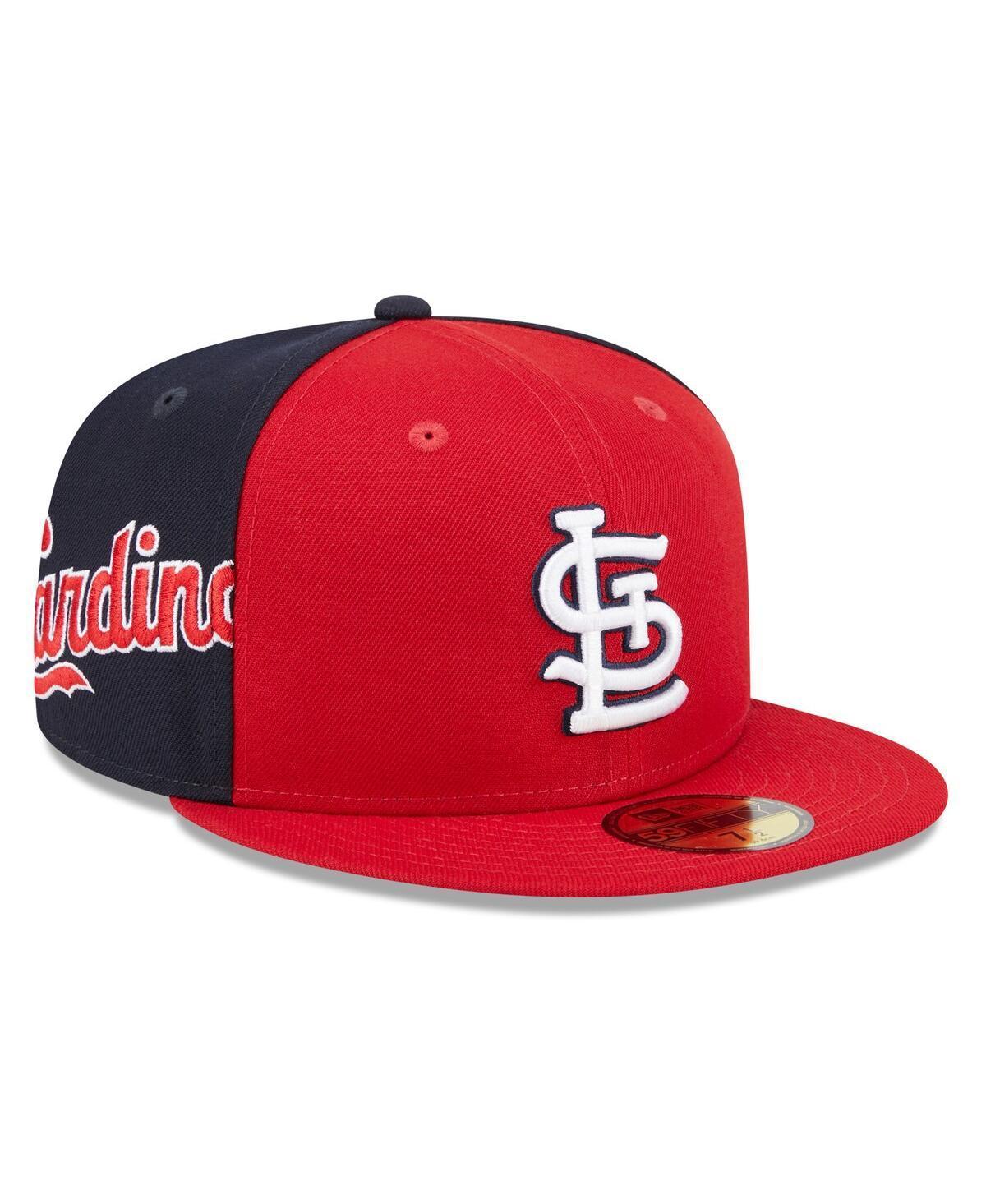 Mens New Era /Navy St. Louis Cardinals Gameday Sideswipe 59FIFTY Fitted Hat Product Image