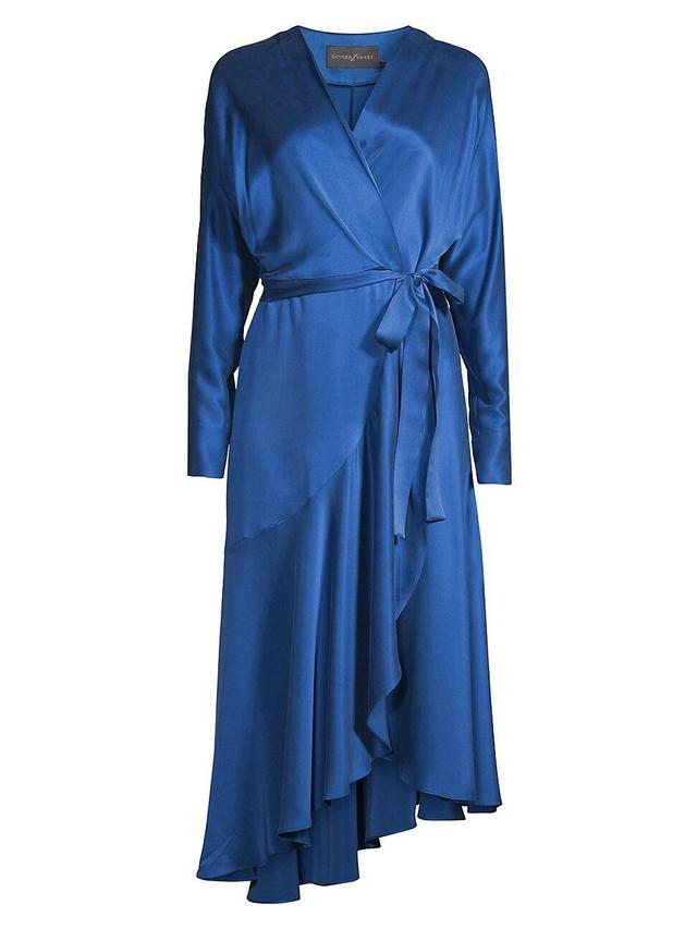 Womens Grace Silk Wrap Midi-Dress Product Image