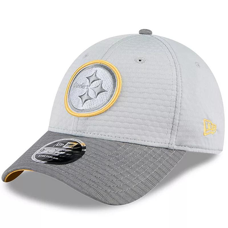 Mens New Era Gray Pittsburgh Steelers 2024 NFL Training Camp 9FORTY Adjustable Hat Product Image