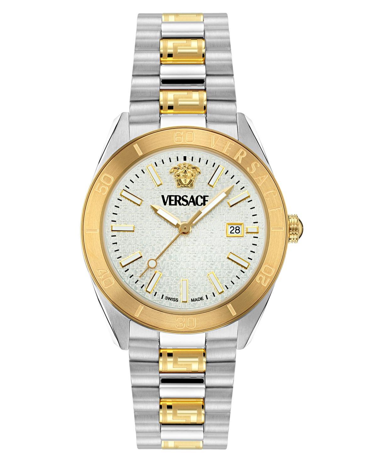 Men's V-Dome Two-Tone Bracelet Watch, 42mm Product Image