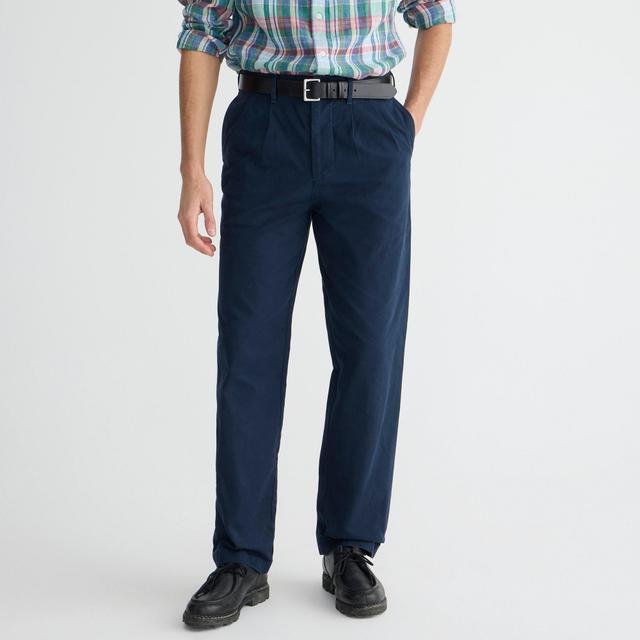 Classic double-pleated chino pant Product Image