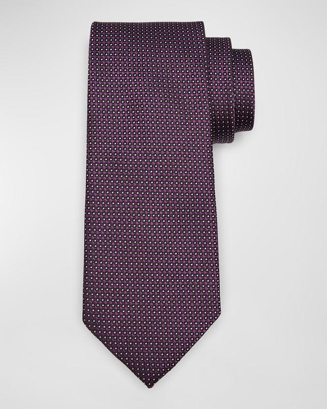 Mens Micro-Circle Silk Tie Product Image