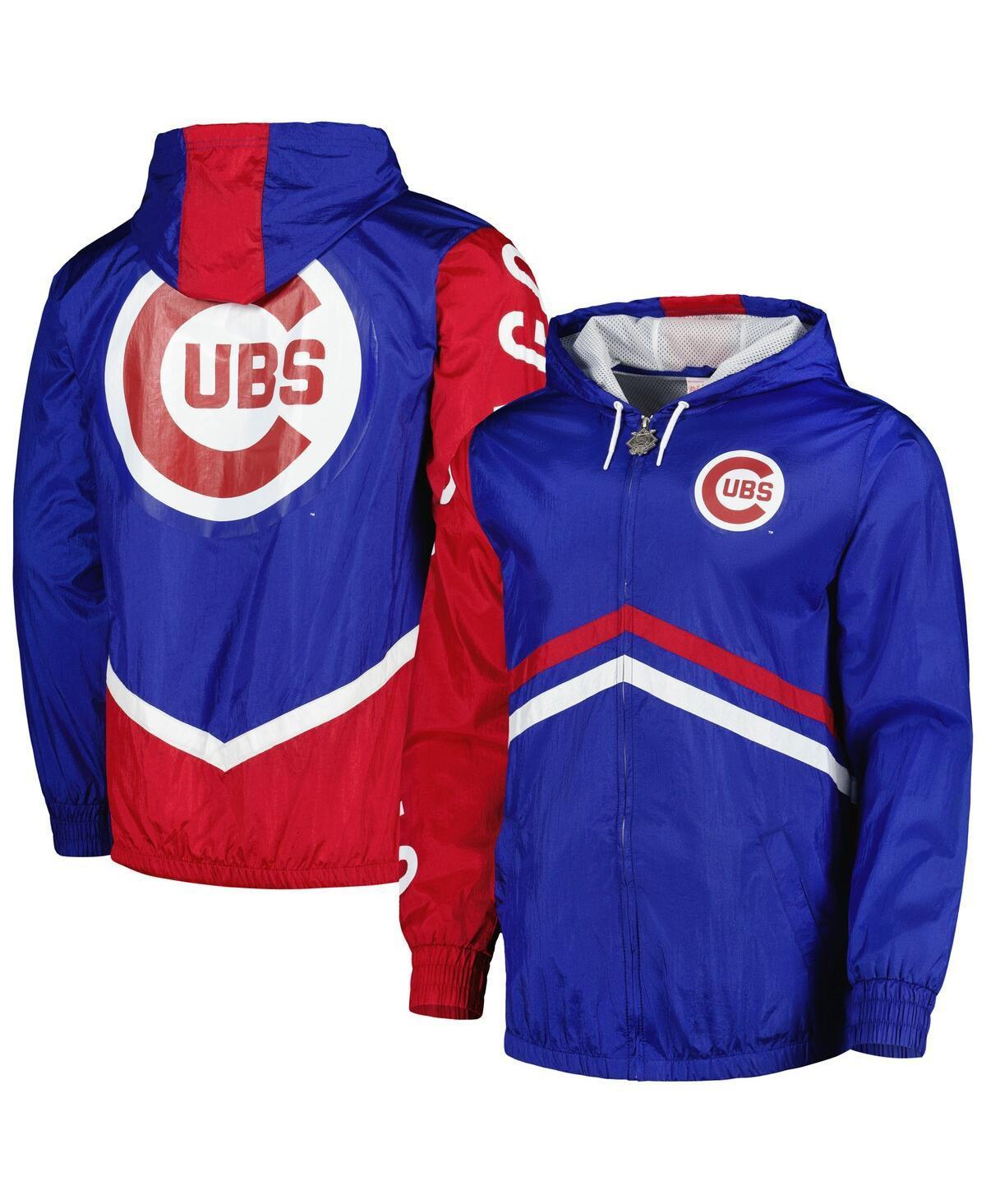 Mens Mitchell & Ness Royal Chicago Cubs Undeniable Full-Zip Hoodie Windbreaker Jacket Product Image