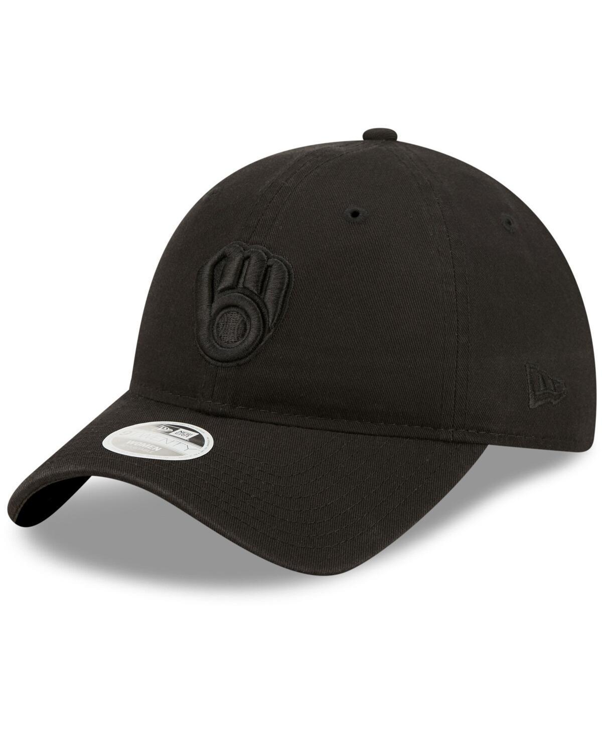 Womens New Era Milwaukee Brewers Black Core Classic II 9TWENTY Adjustable Hat Product Image