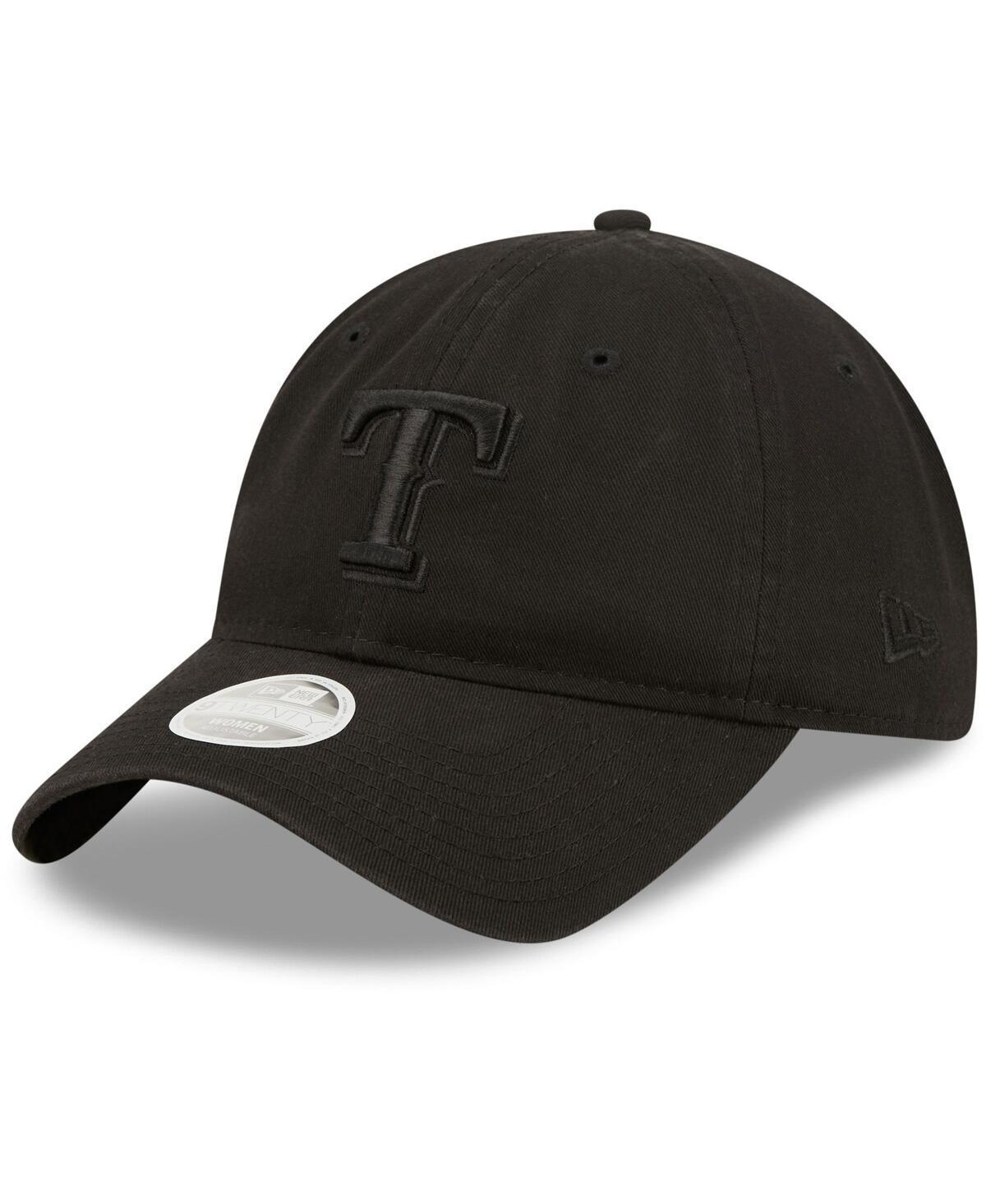 Womens New Era Texas Rangers Black Core Classic Ii 9TWENTY Adjustable Hat - Black Product Image