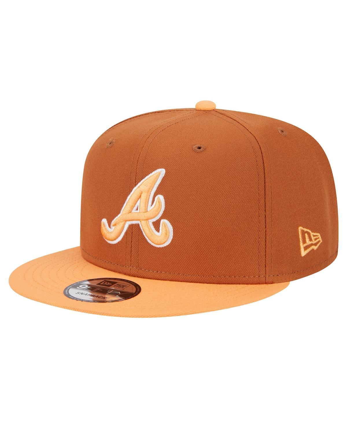 Mens New Era Atlanta Braves Spring Color Two-Tone 9FIFTY Snapback Hat Product Image