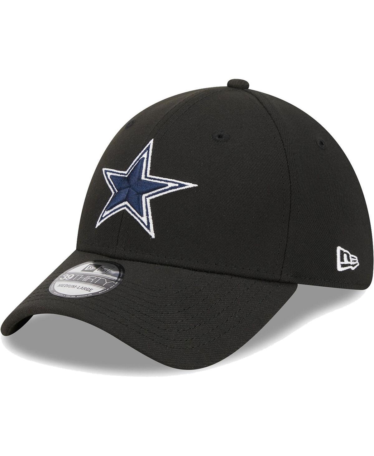 Mens New Era Black Dallas Cowboys Main 39THIRTY Flex Hat Product Image