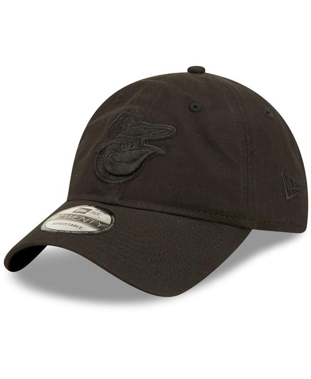 Mens New Era Baltimore Orioles Black Core Classic 2.0 9TWENTY Adjustable Hat - Black Product Image