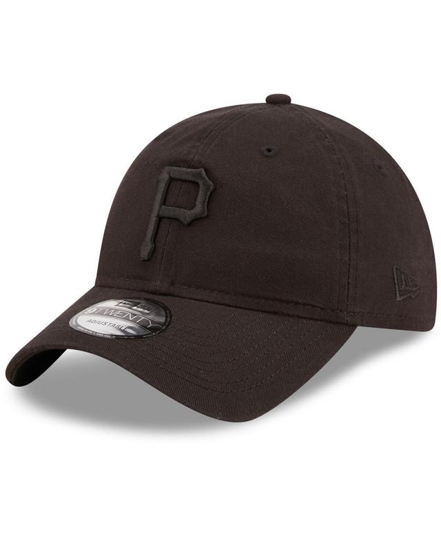 Mens New Era Pittsburgh Pirates Black Core Classic 2.0 9TWENTY Adjustable Hat - Black Product Image