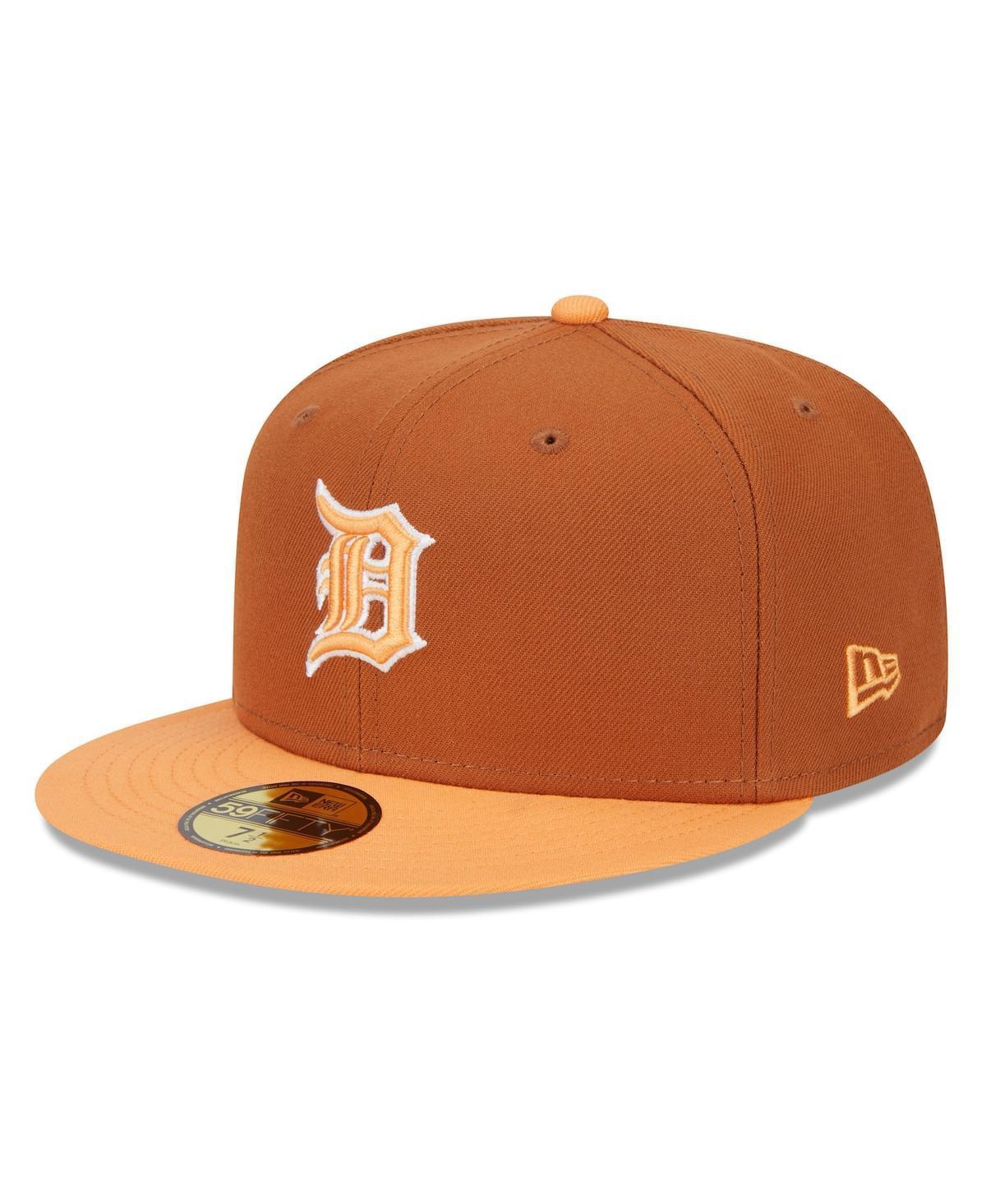 Mens New Era Brown/Orange Detroit Tigers Spring Color Basic Two-Tone 59FIFTY Fitted Hat Product Image