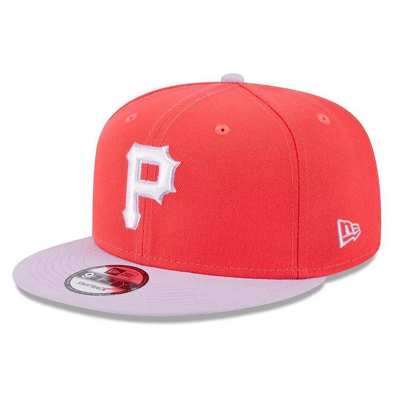 Mens New Era /Purple Pittsburgh Pirates Spring Basic Two-Tone 9FIFTY Snapback Hat Product Image