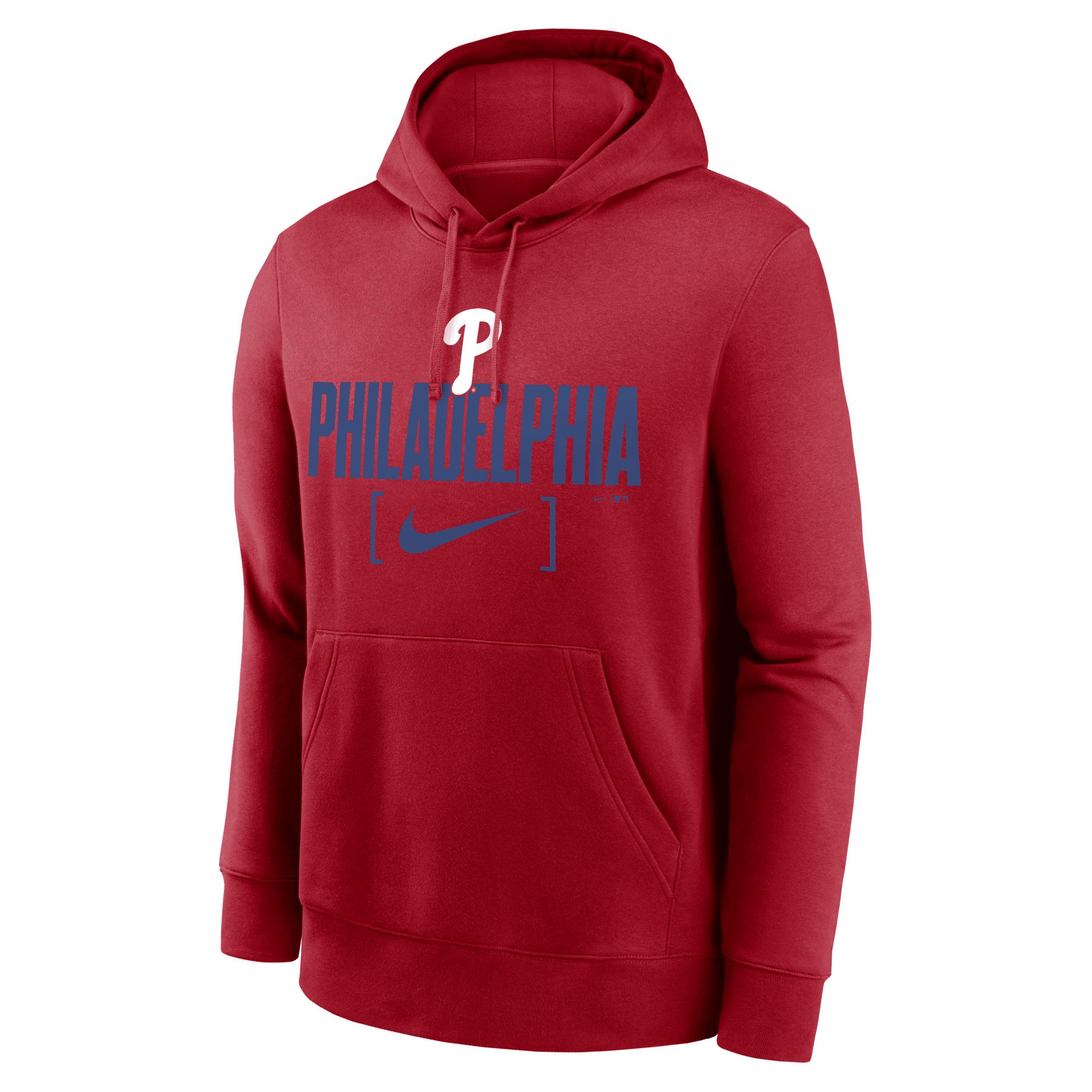 Philadelphia Phillies Club Slack Nike Mens MLB Pullover Hoodie Product Image