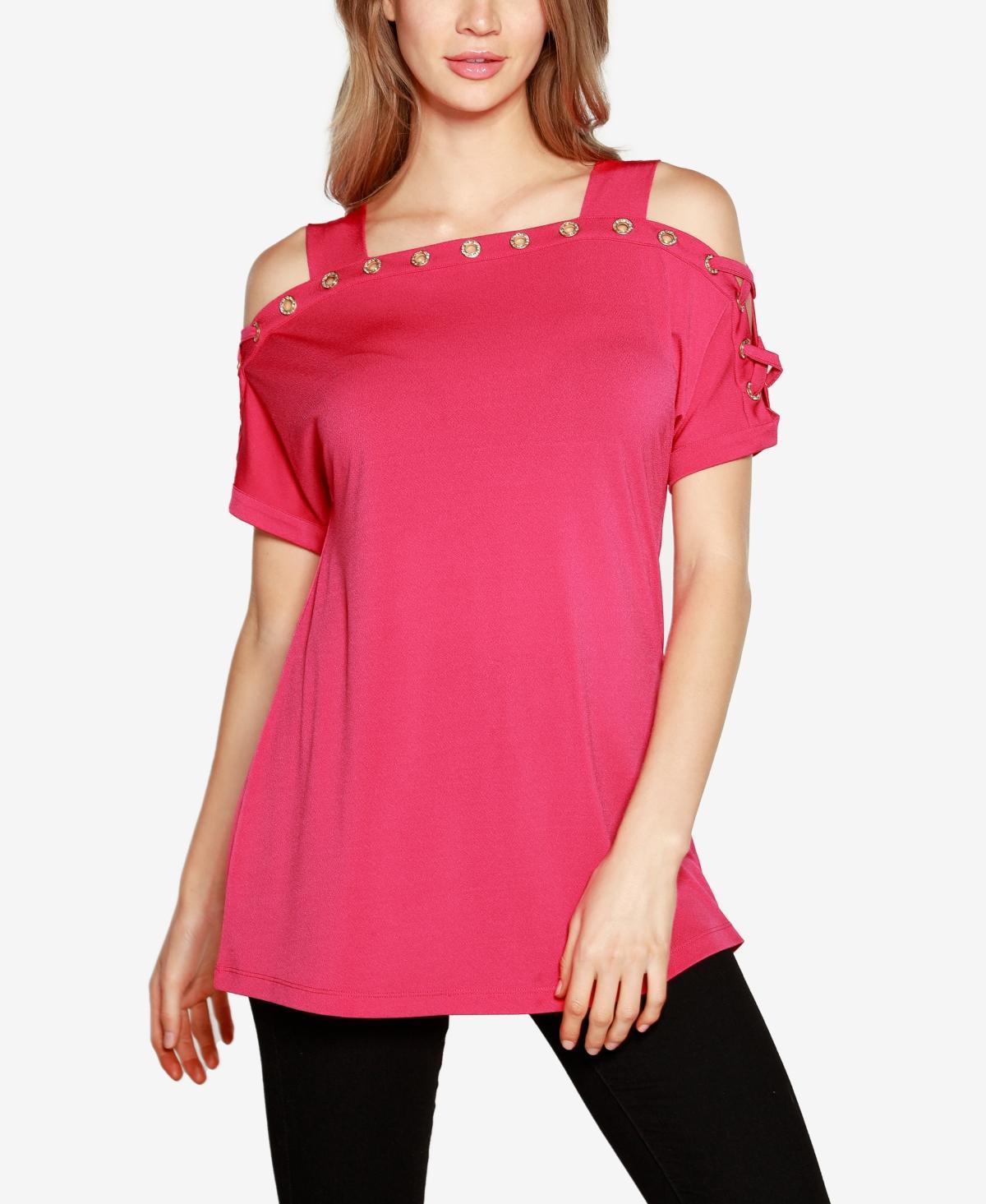 Belldini Womens Cold-Shoulder Top Product Image