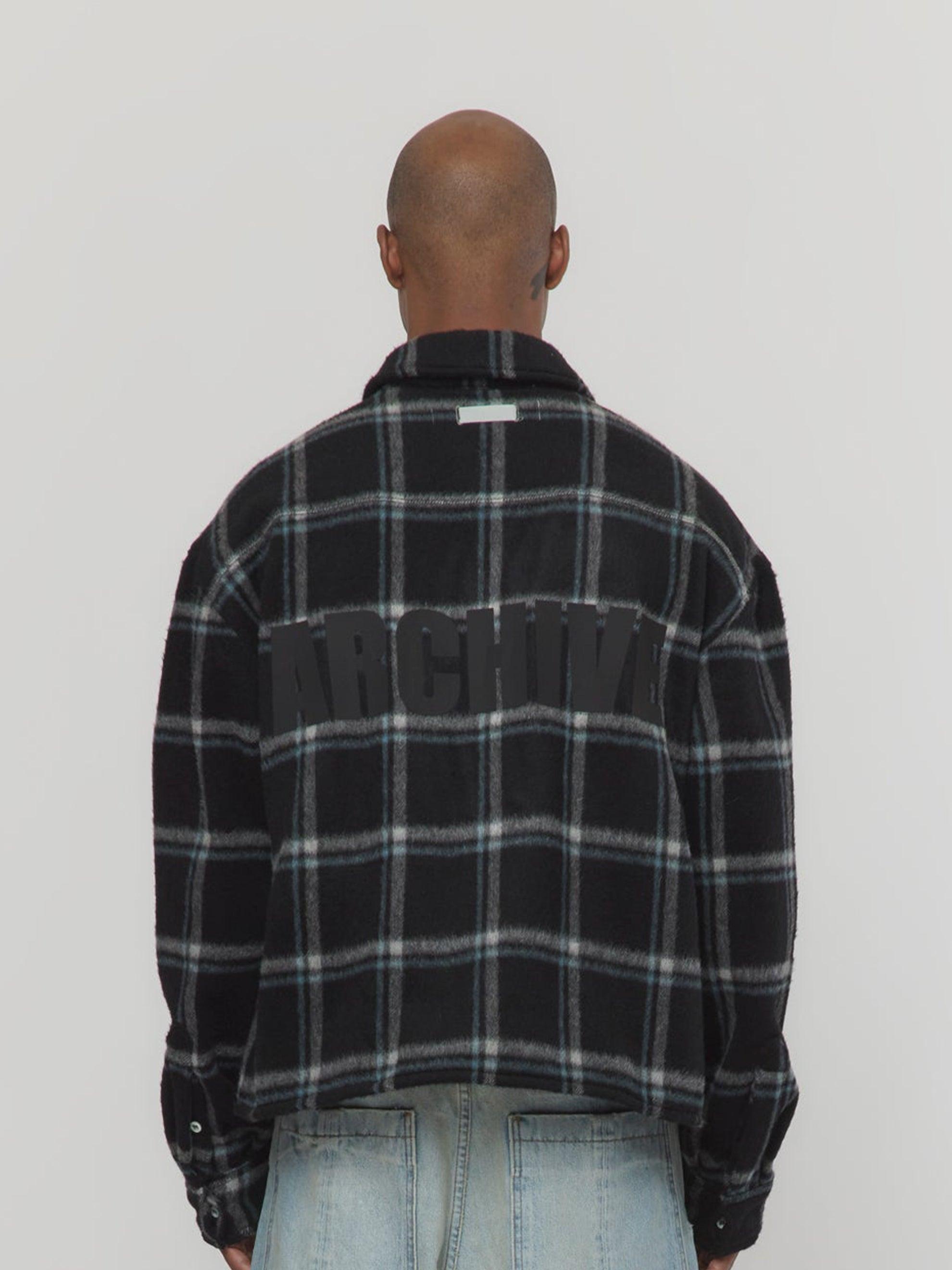 FLAP POCKET SHIRT (Black Plaid) Product Image