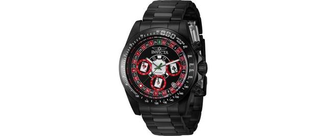 Invicta Mens 44646 Speedway Quartz Chronograph Black Dial Watch - Black Product Image