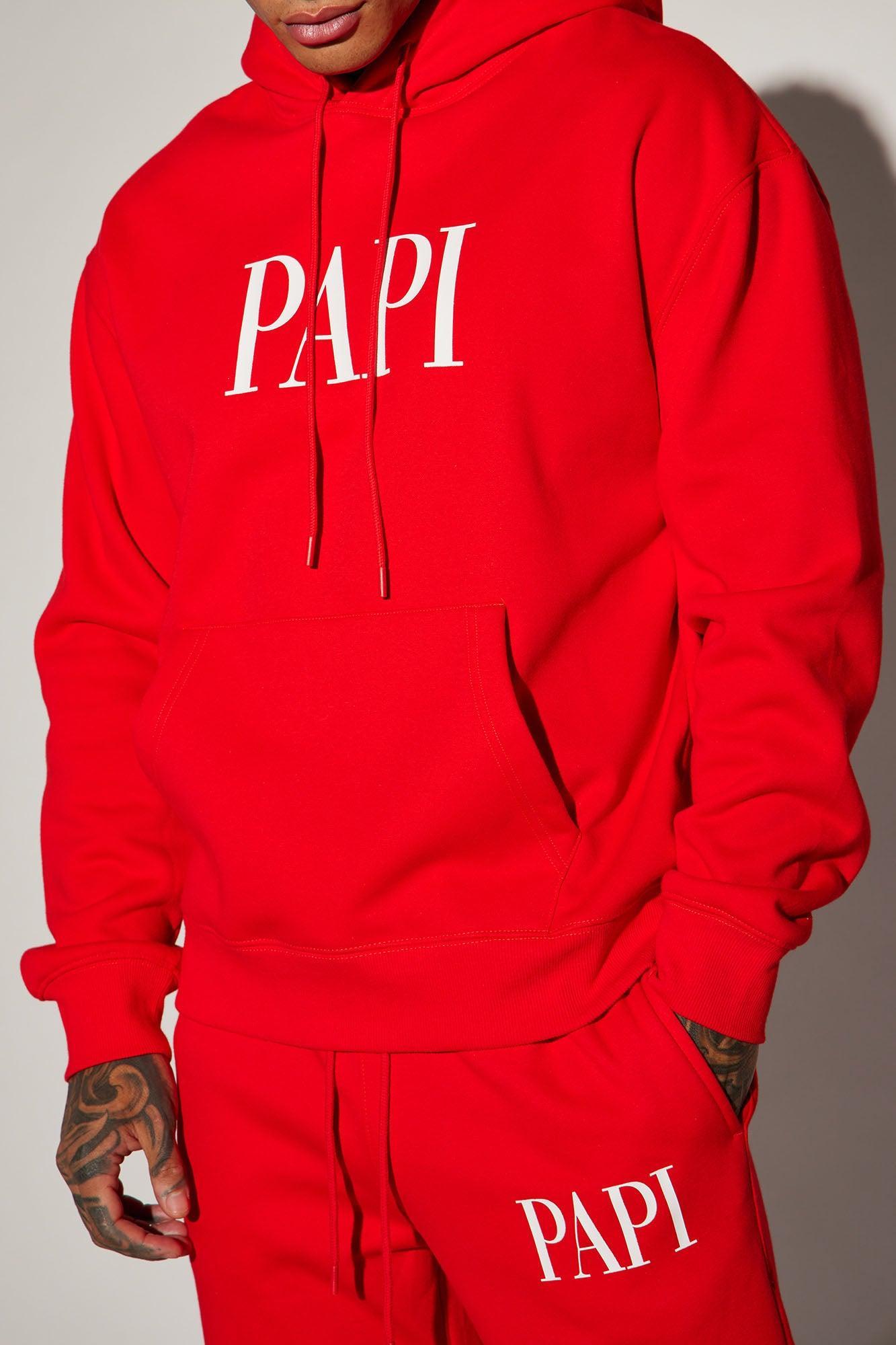 Family Goals Papi Hoodie - Red Product Image