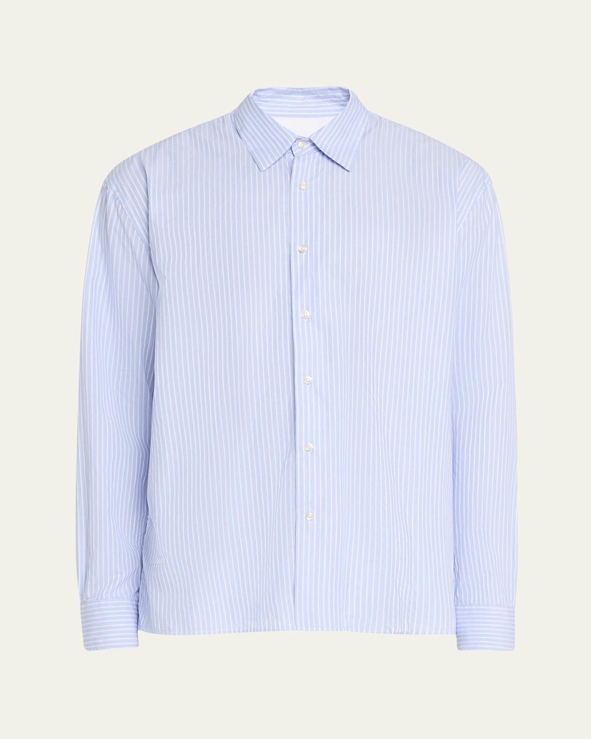 Mens End On Striped Poplin Button-Up Shirt Product Image