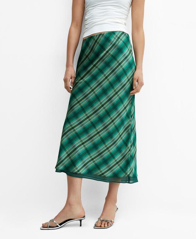 Mango Womens Printed Midi Skirt Product Image