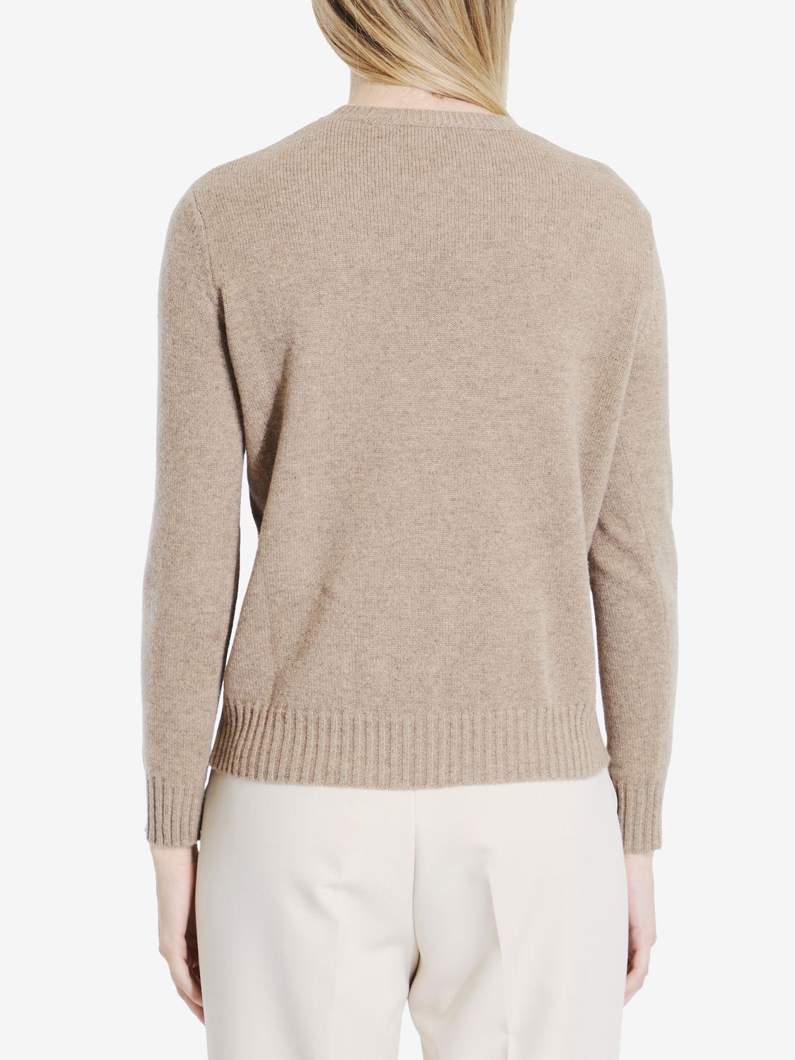 MAX MARA Elegant Taupe Cashmere Sweater In Beige Product Image