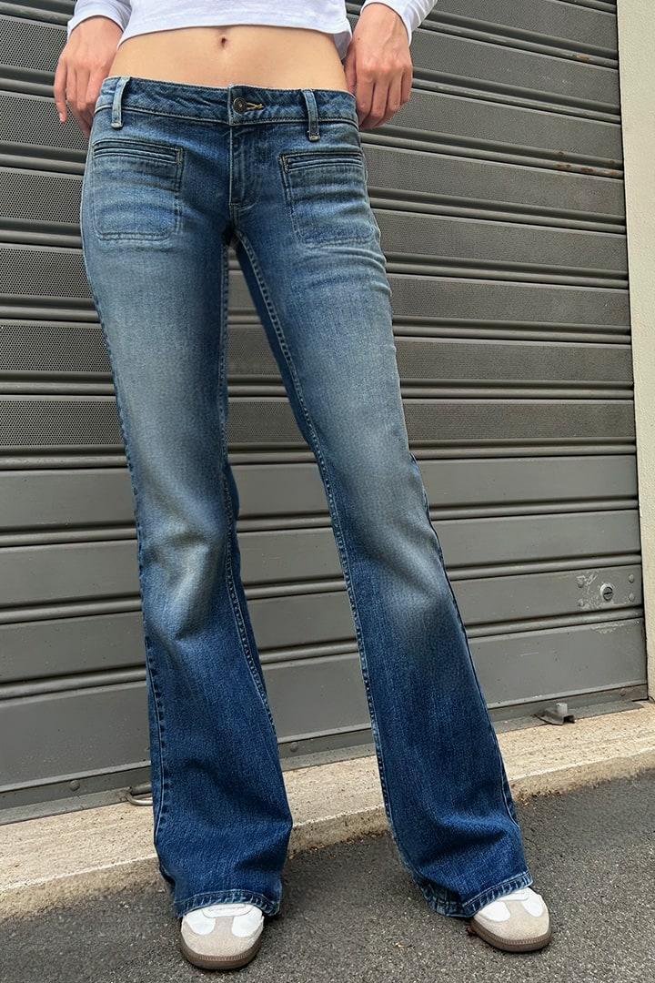 Flare jeans with front pockets product image