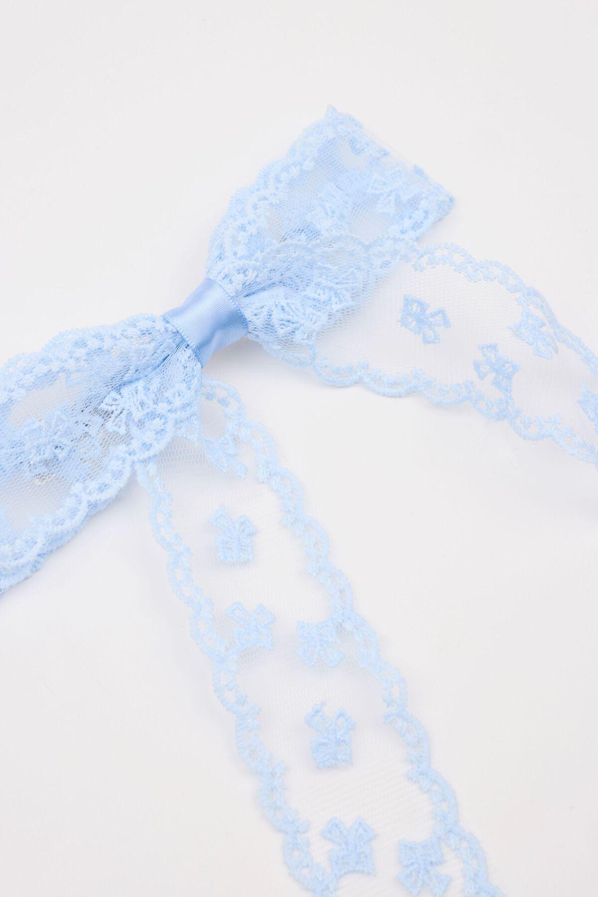 Allover Lace Bow Clip Product Image