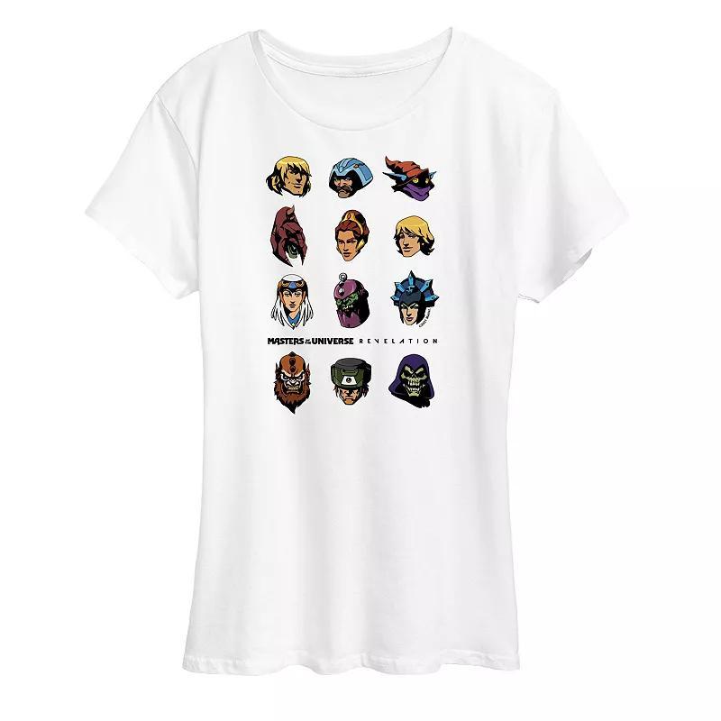 Womens Masters of the Universe Faces Graphic Tee Product Image