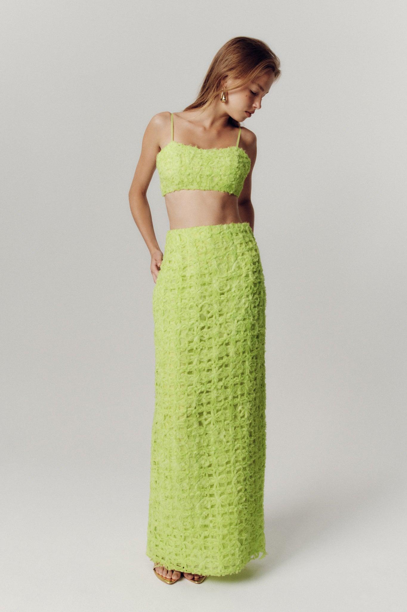 Quintette Textured Midi Skirt Product Image