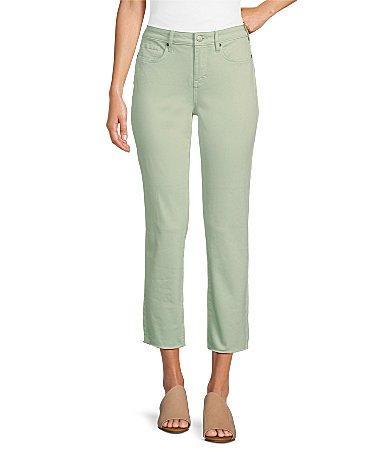 NYDJ Stretch Denim Sheri Slim Straight Fit Mid Rise Jeans Product Image