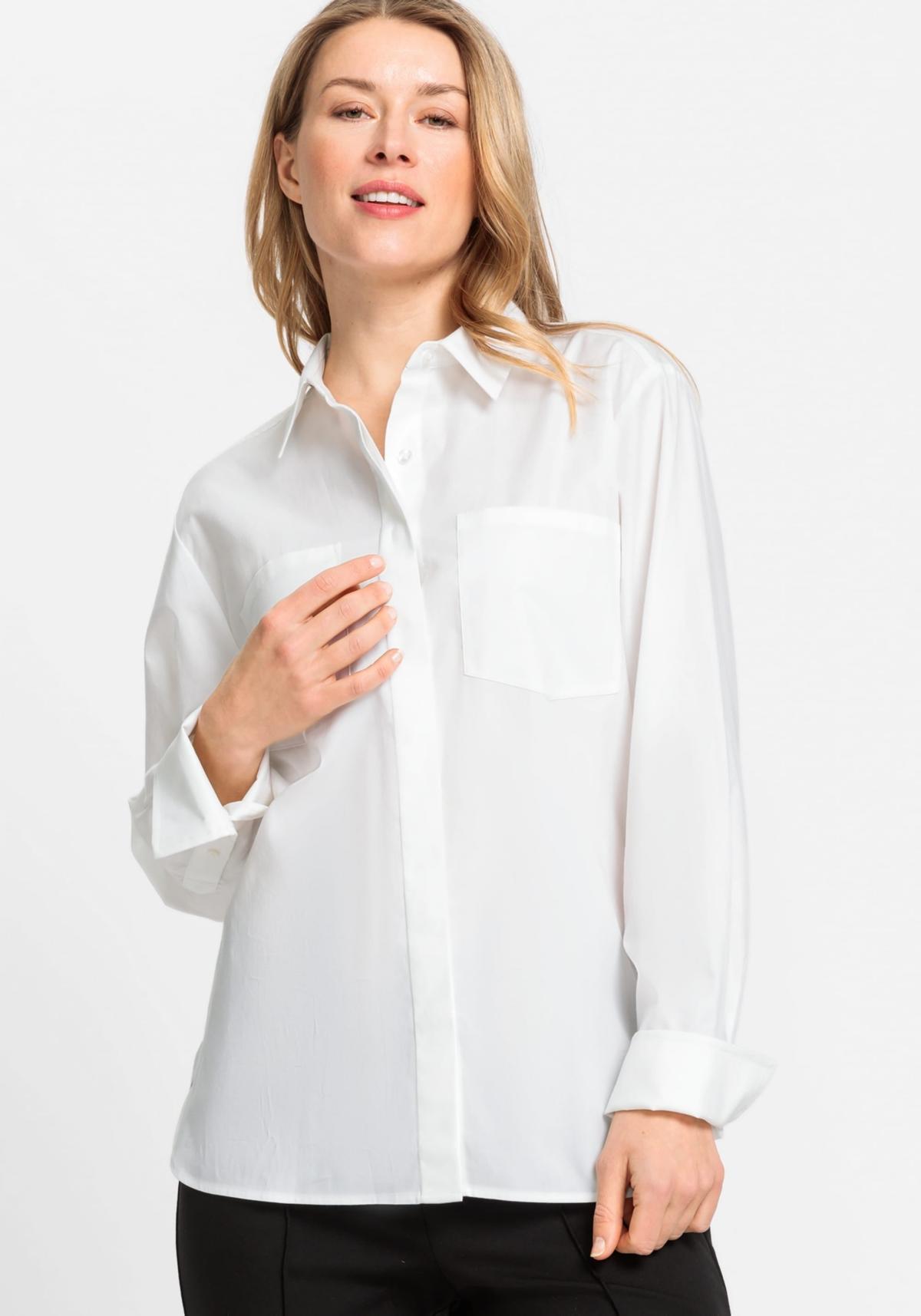 Olsen Womens 100% Cotton Solid Shirt product image