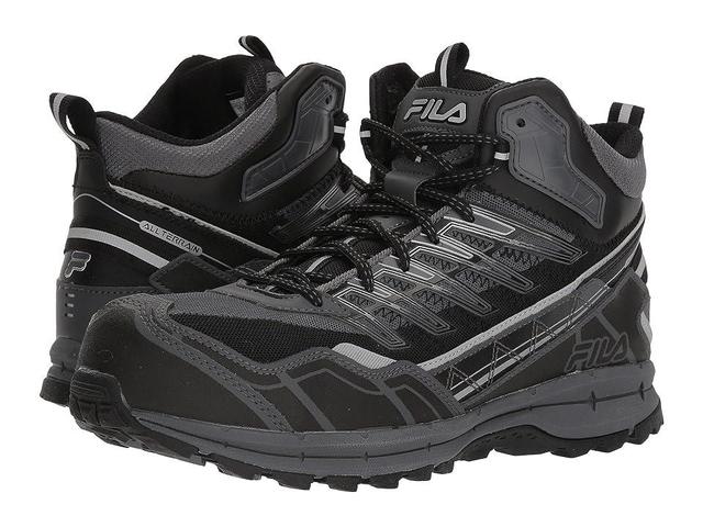 Fila Hail Storm 3 Mid Composite Toe Trail (Castlerock/Black/Metallic Silver) Men's Shoes Product Image