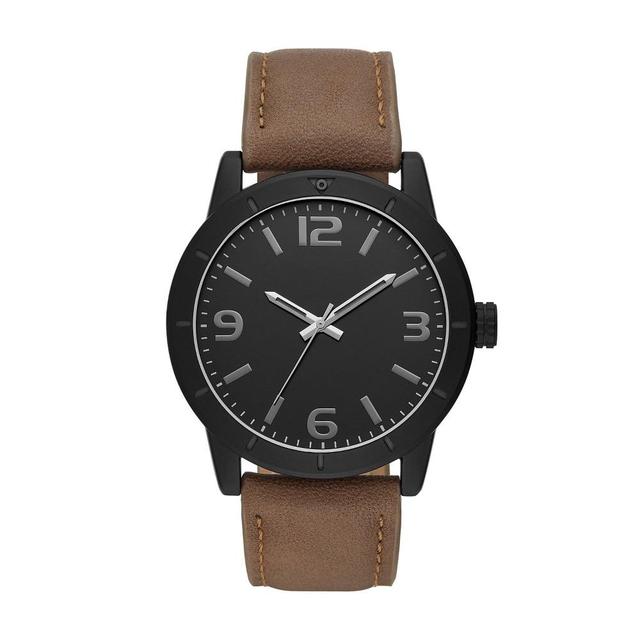 Mens Strap Watch - Goodfellow & Co Black Product Image