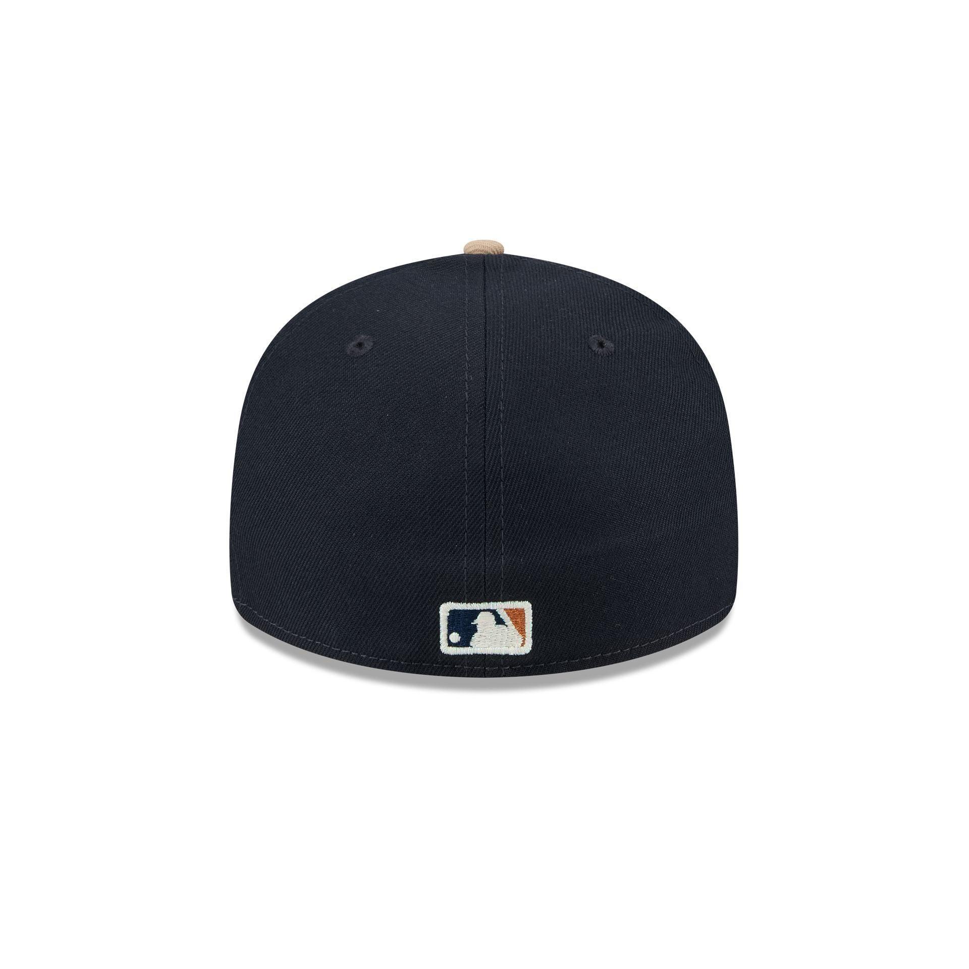 New York Yankees Blue Ivory Low Profile 59FIFTY Fitted Hat Male Product Image