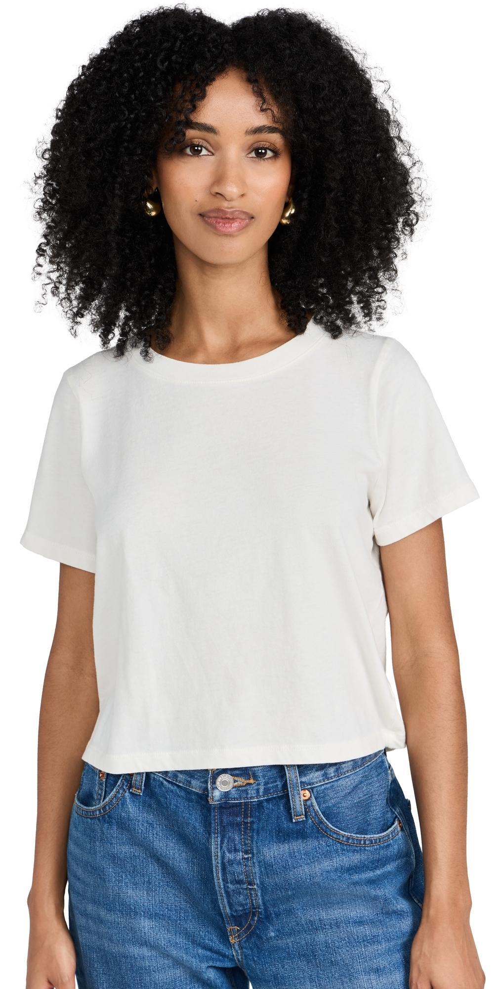 Madewell Lakeshore Softfade Cotton Crop Tee Product Image