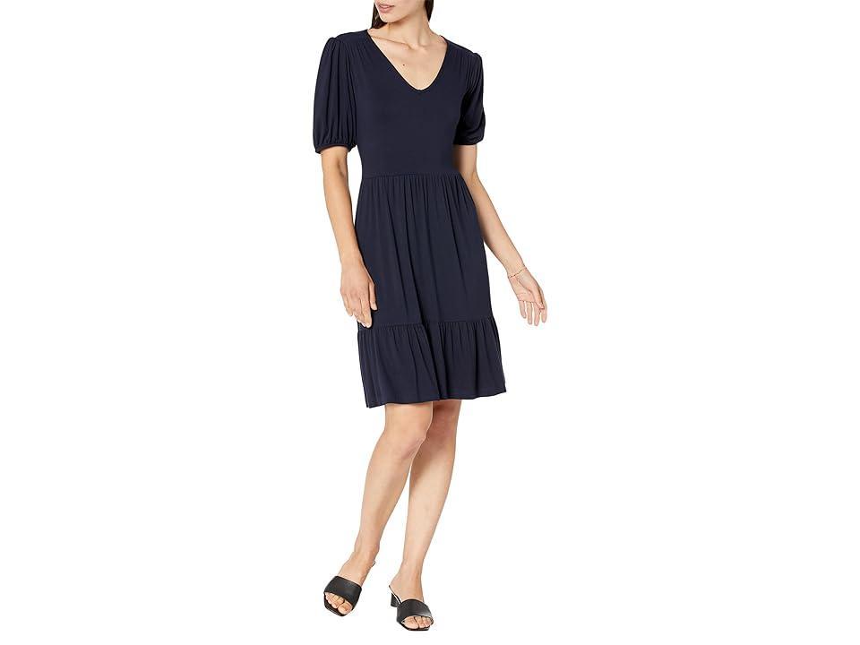 Karen Kane Puff Sleeve Tiered Dress Women's Dress Product Image