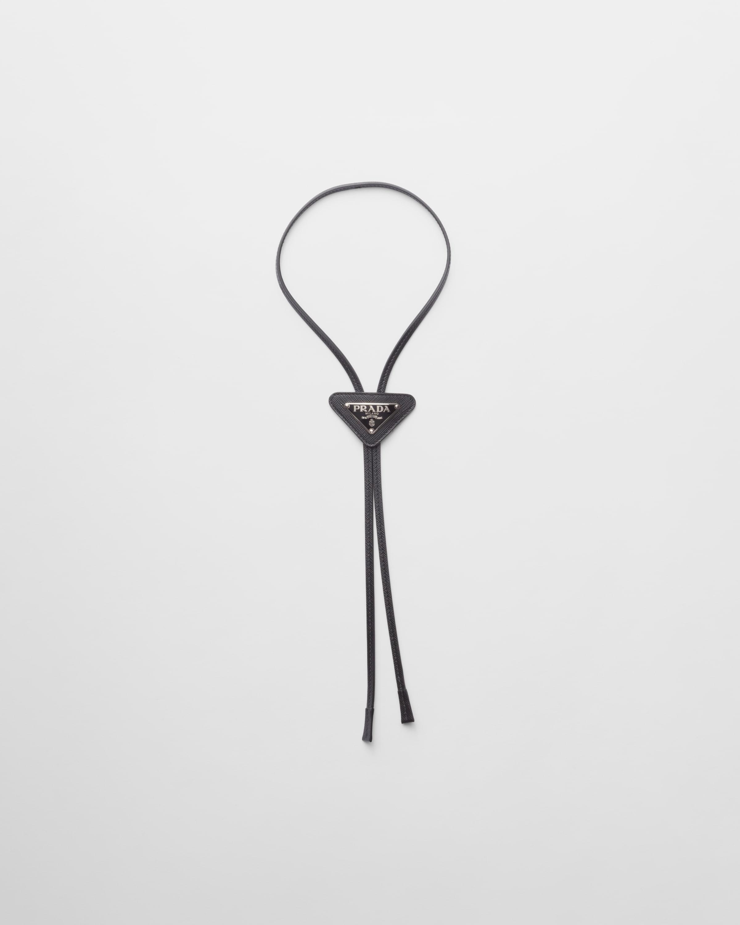 Saffiano leather bolo tie Product Image