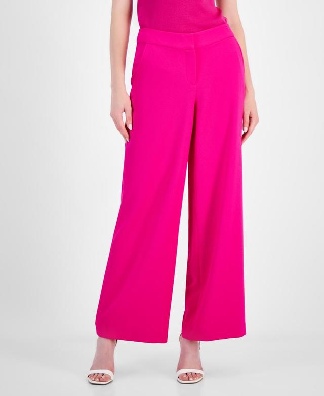 Tahari Asl Womens Wide-Leg Mid-Rise Pants Product Image