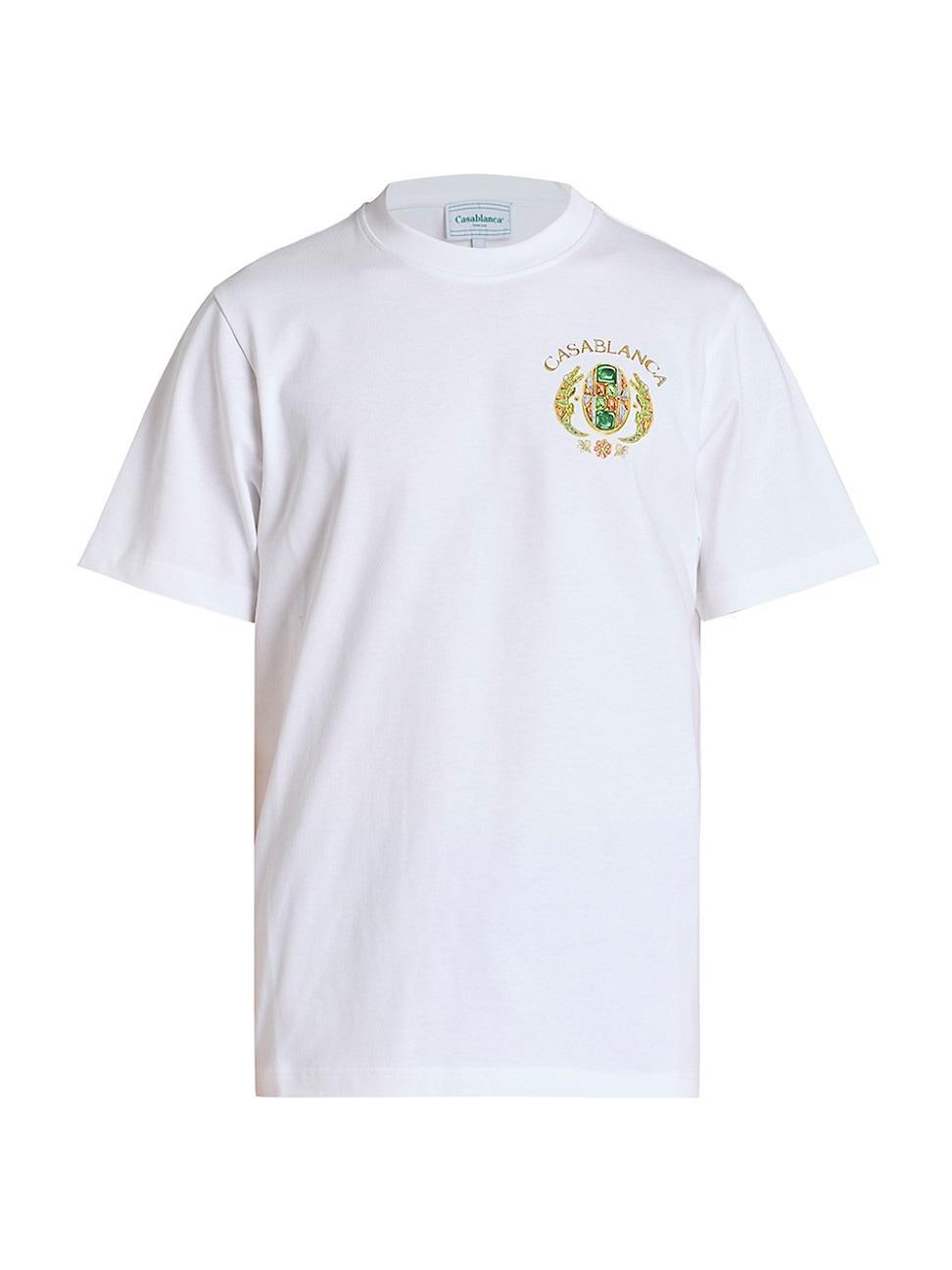 Mens Jewels of Africa Tennis Club Cotton T-Shirt Product Image