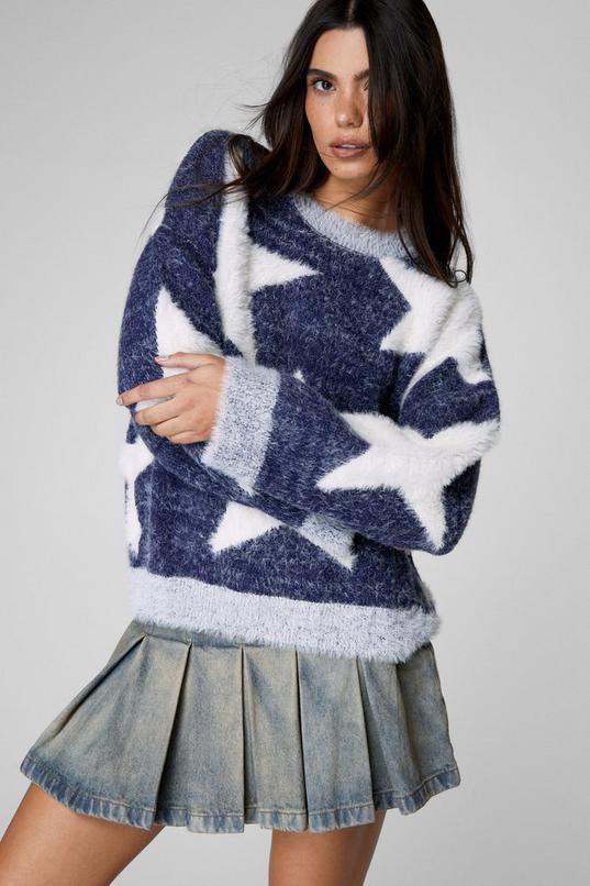 Star Jacquard Sweater  Product Image