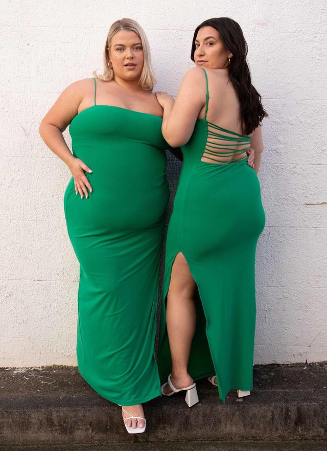 Heading West Maxi Dress - Jade Green Product Image