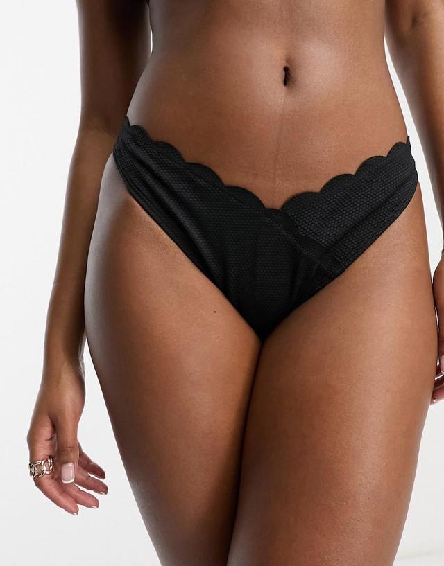 Hunkemoller scallop high leg bikini bottom Product Image