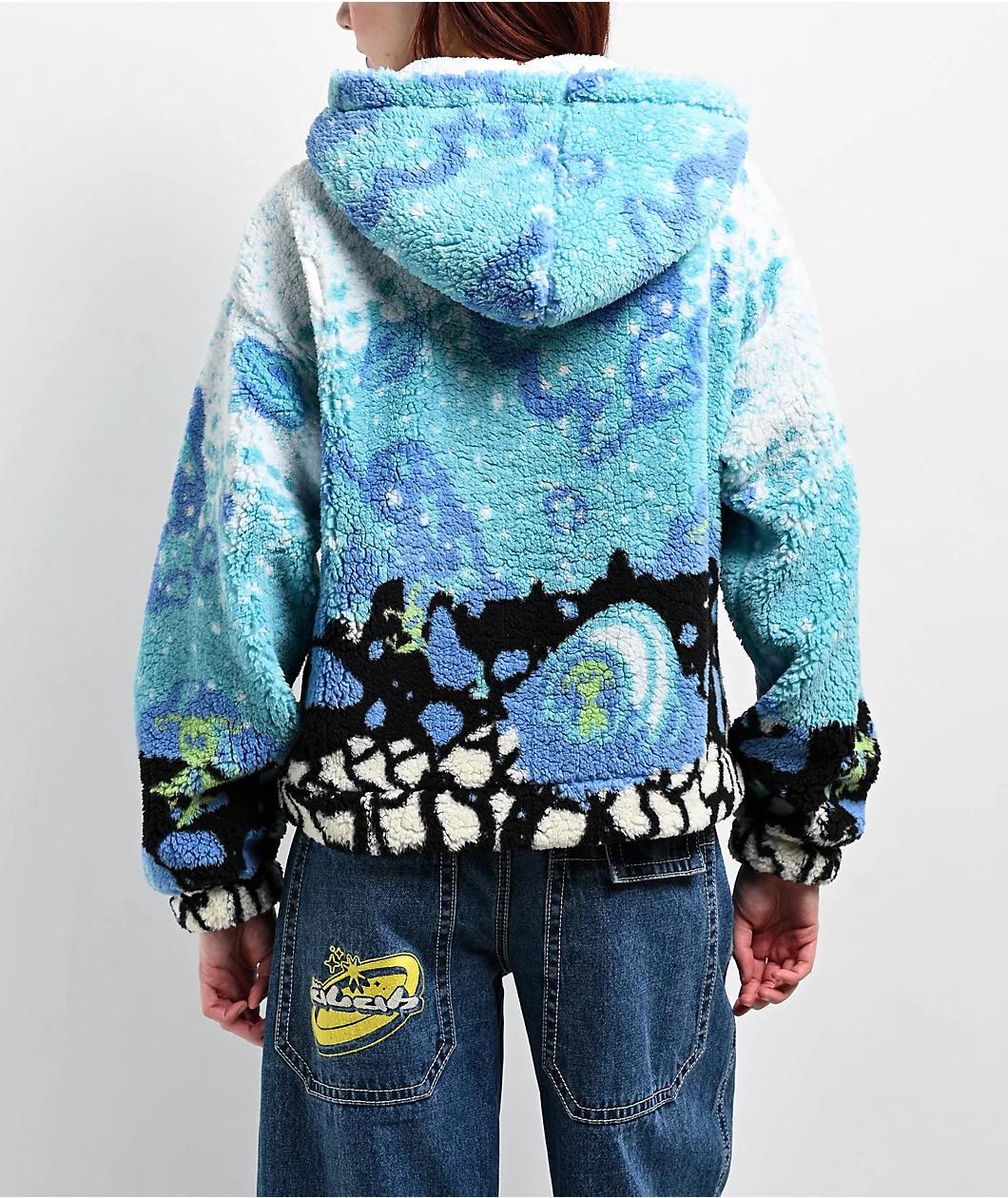 A.LAB Kadley Icey Outer Space Sherpa Hoodie Product Image